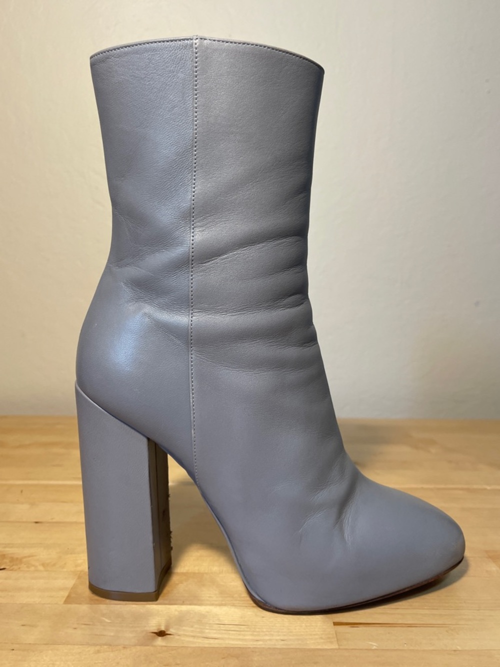 Dries Van Noten Gray Leather Boots